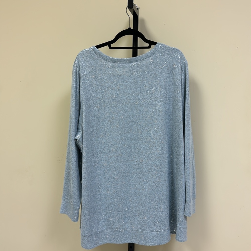 Plus Size Ruby Rd. Long Lightweight Sweatshirt - image 7